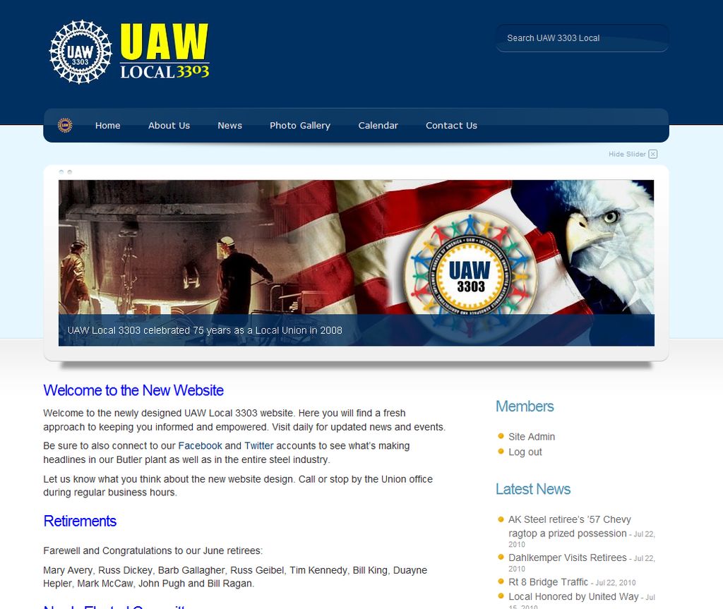 ProFromGo Web Design Project: UAW Local 3303