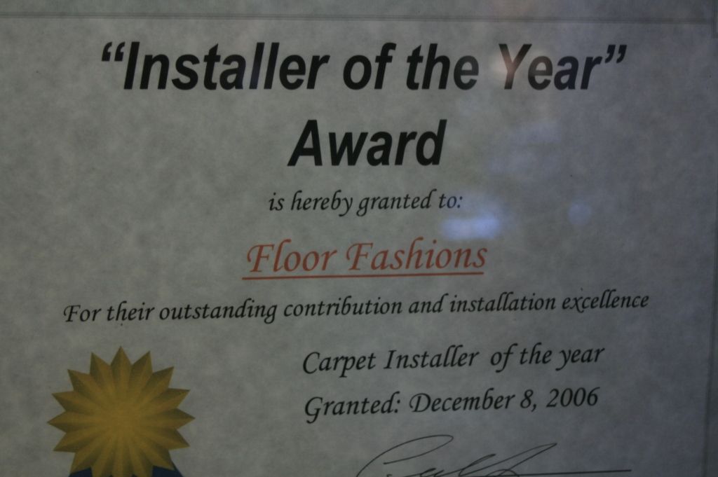 Installer of the Year Award