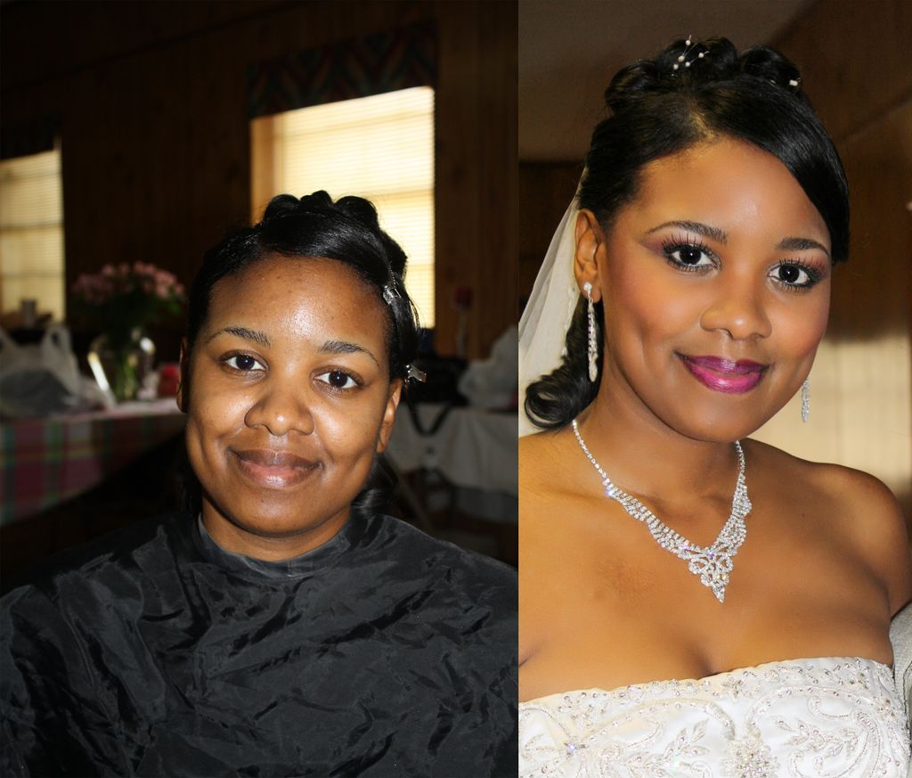 Before and After Wedding   Hair/makeup