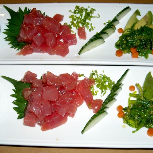 Simple but elegant and delicious fresh ahi tuna pl