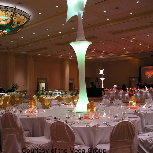 Cool illuminated centerpieces in a variety of shap