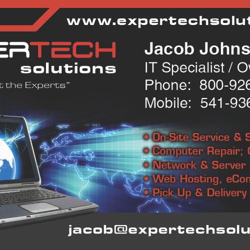 ExperTech Solutions Business Card