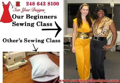 Over 20 hours of sewing instruction