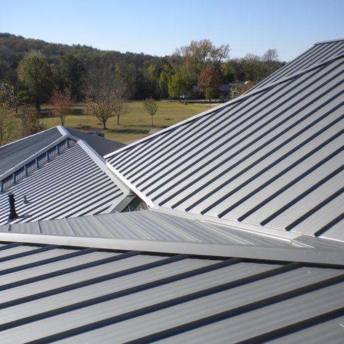 Complicated standing seam roofing