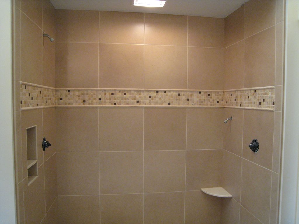 One by one tile mosaic eyeline pieces add interest
