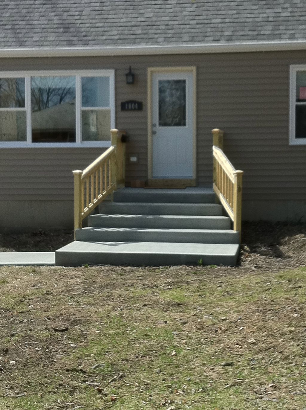 Completed concrete stairs Berwyn IL.