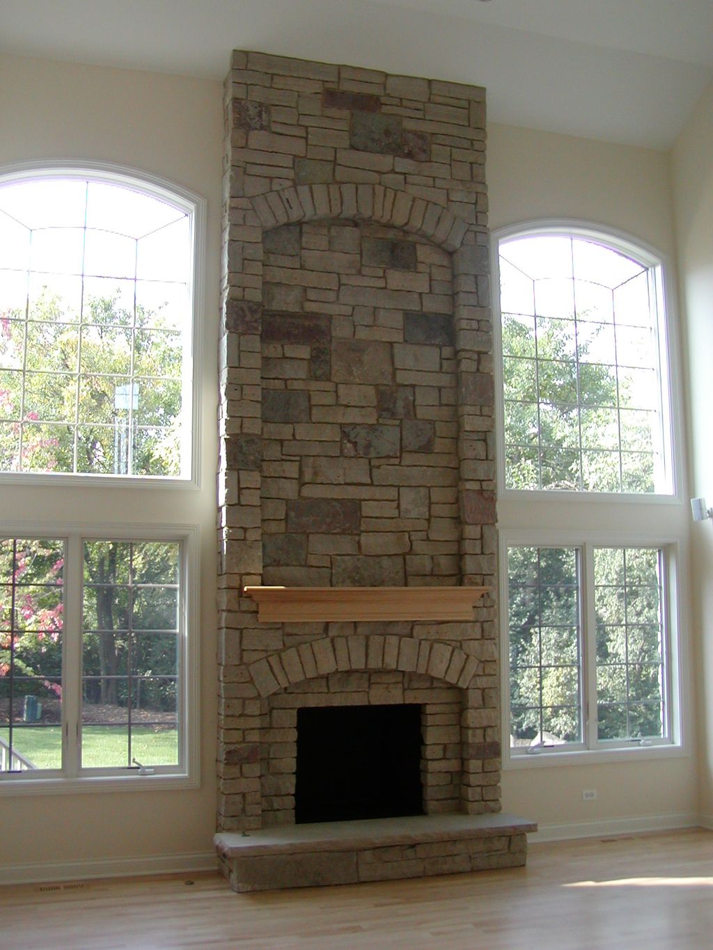 Completed Fireplace build Glen Ellyn IL.