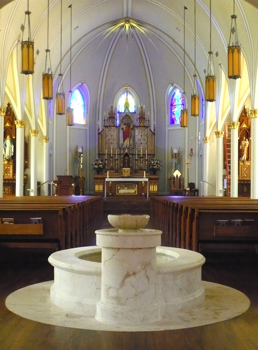 Baptismal Font in 200 year old Catholic Church