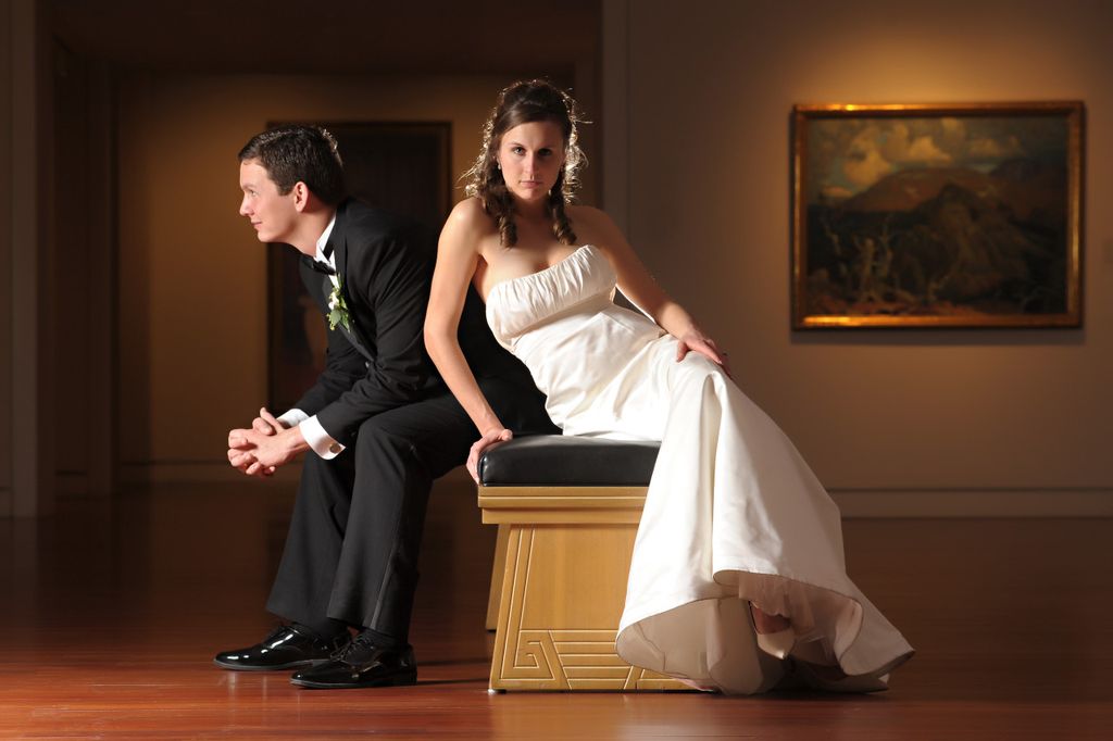 Fine Arts Museum Wedding Portrait