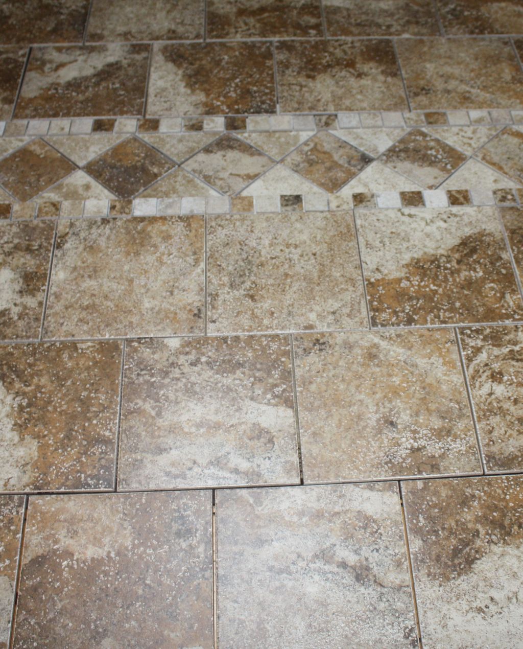 Tub surround prior to grouting