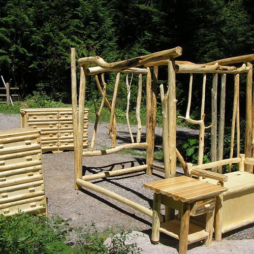 Custom Log Canopy Bedroom Set!