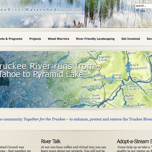 Truckee River Watershed Council website that I des
