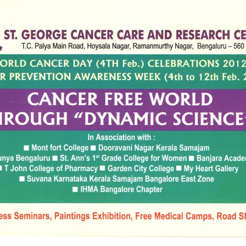 INVITATION for Cancer PreventionAwareness Week (Fe