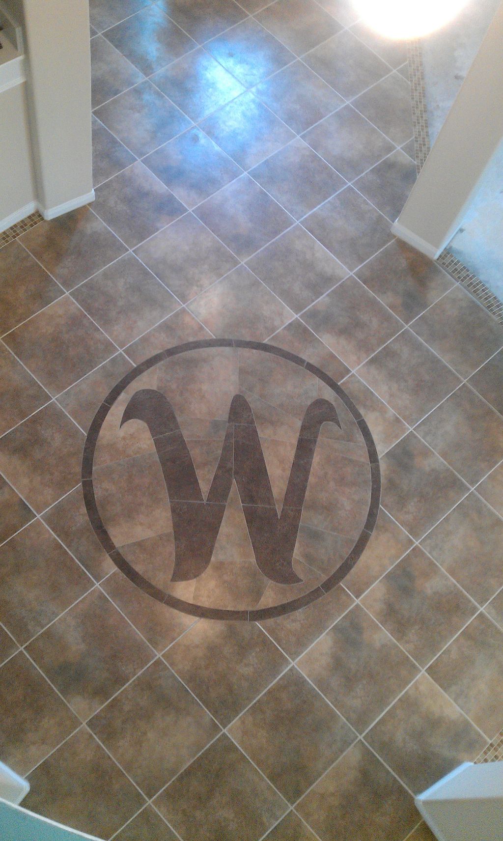Custom tile cut and installation