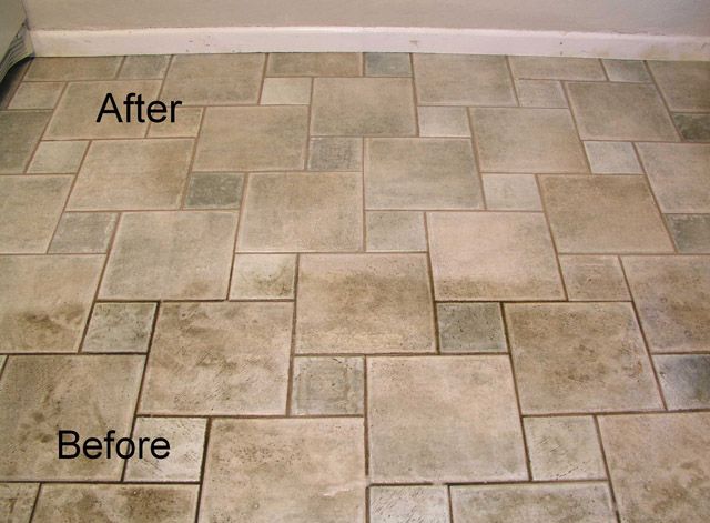 Tile & Grout Cleaning/Care Service - Before & Afte