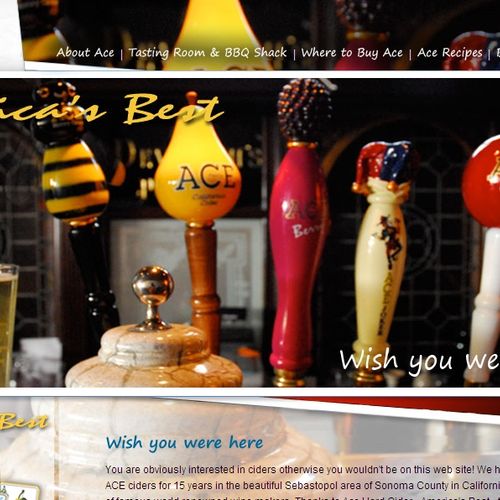 Web design for food and beverage companies. Food p