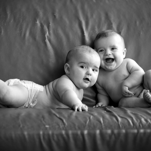 William and Garrison - 6 month old twins!!  Be sti