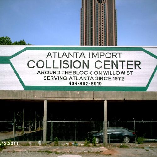 May, 2011.  This is signage I painted for Atlanta 