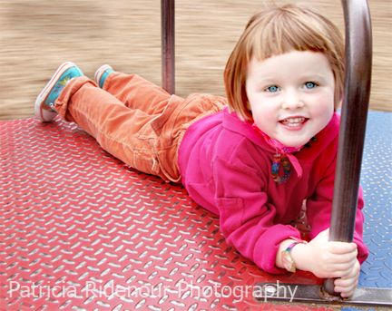 In this portrait shoot we went to a play park.  I 