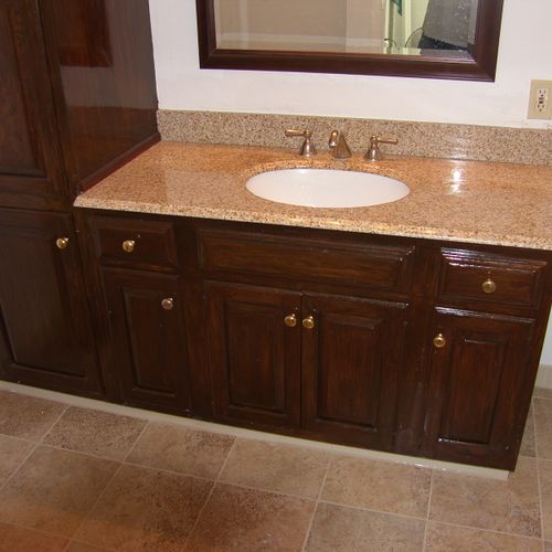 A simple granite counter-top and faucet upgrade, a