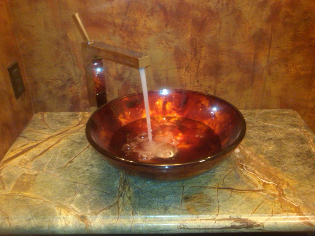 Sink and faucet installation