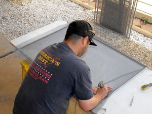 Screen repair and construction