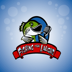 Fishing for Laughs logo sample - a logo featuring 