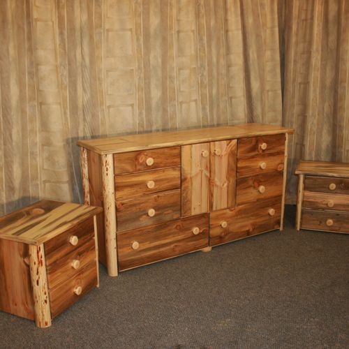 The Wickiup Lake 8 Drawer Dresser with Doors and m