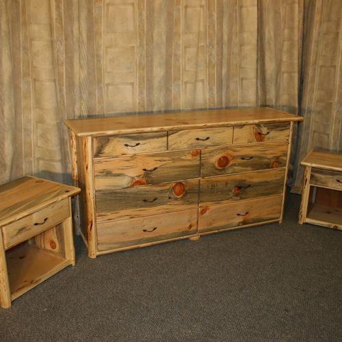The Elk Lake 9 Drawer Dresser with 2 Night Stands 