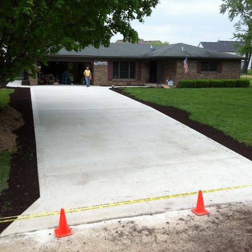 driveway looks great and ready the homeowners appr