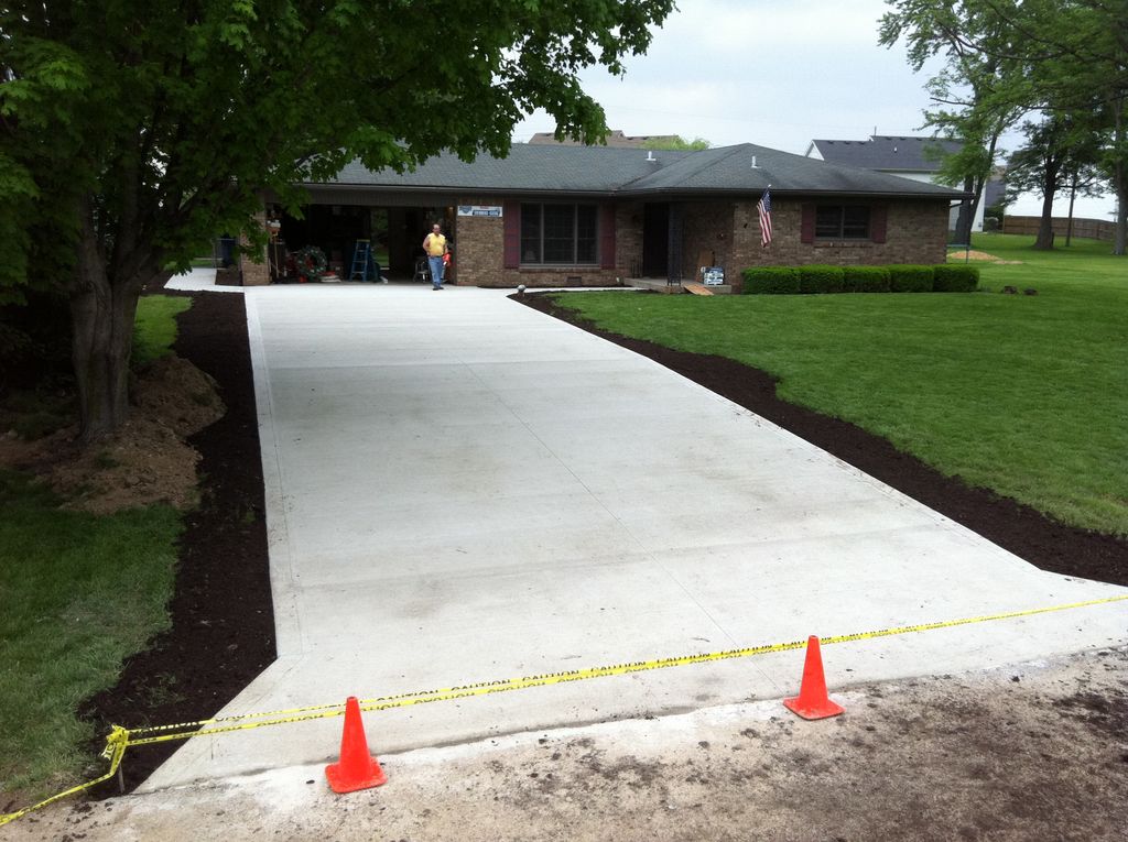 driveway looks great and ready the homeowners appr
