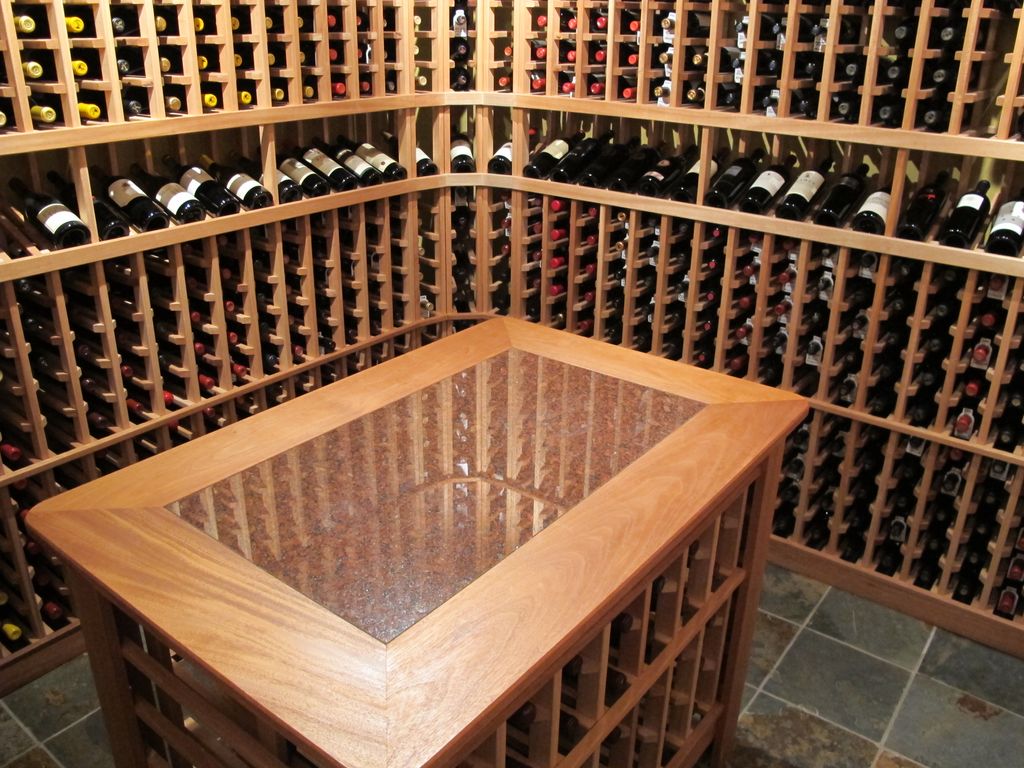 Private Wine Cellar - Slate Floor - Tasting Table 
