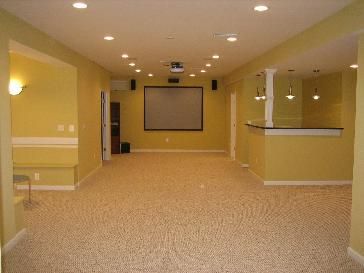 Basement remodeled from scratch