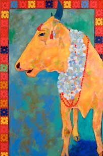 "Holy Cow"
48 " x 54"
oil on canvas