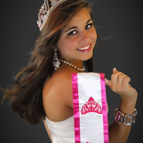 Sample of pageant royalty publicity shot with hair