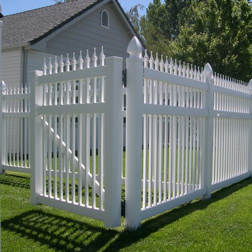 Ornamental White Picket Fence