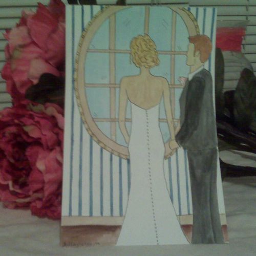 Wedding Invitation - Watercolor on Paper