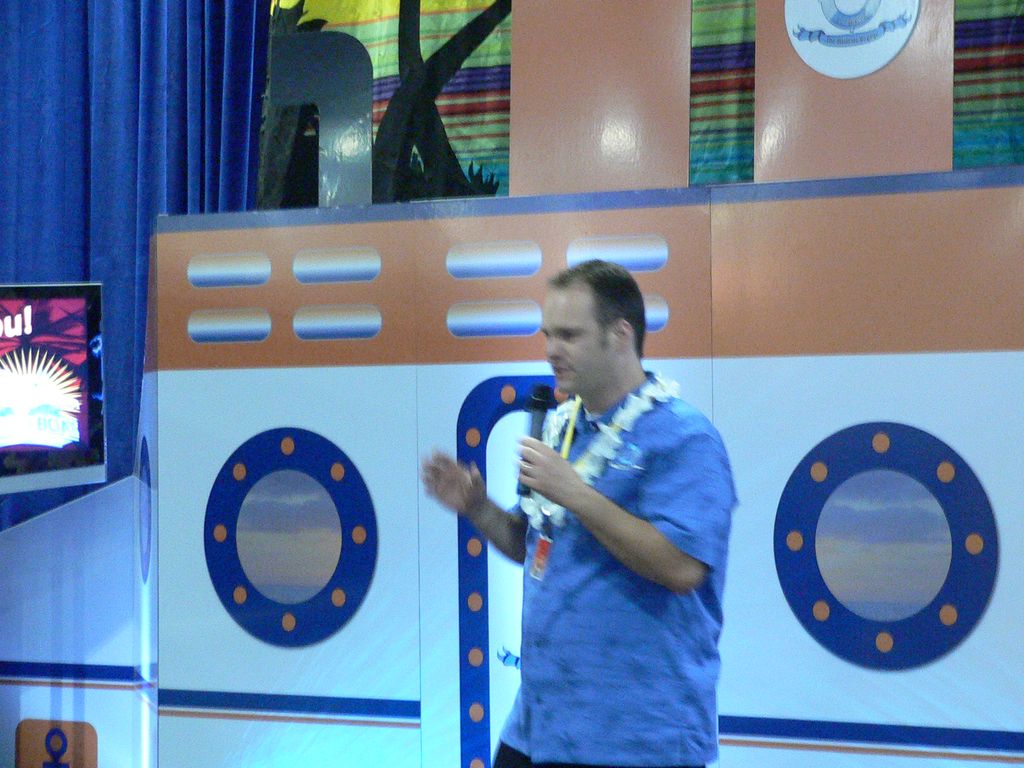 Presenting at a fun "Rock the Boat" Microsoft Sale