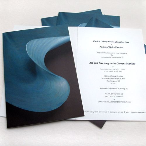 Addison/Ripley Fine Art invitation design