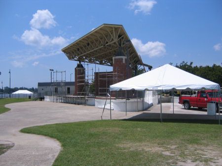 One of our tents setup for a concert.