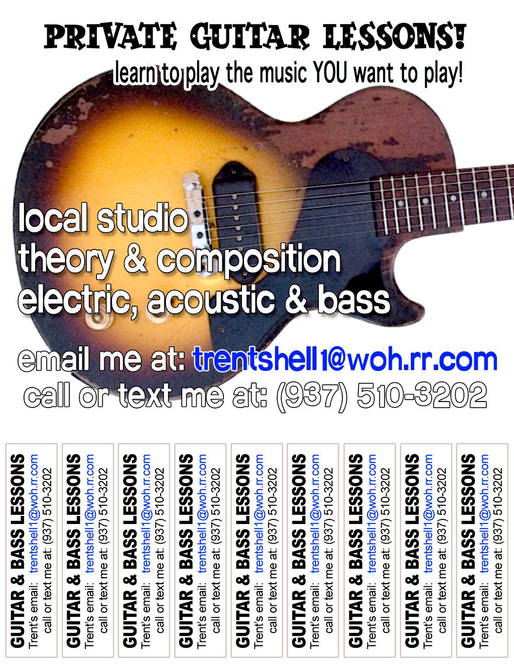 This is one of my flyers, you may have seen them p
