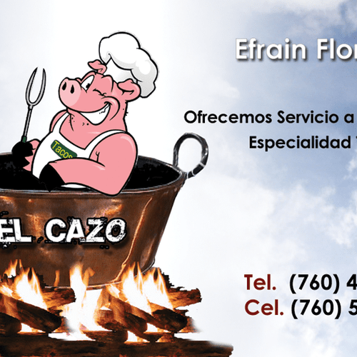 El Cazo - taco shop
business card