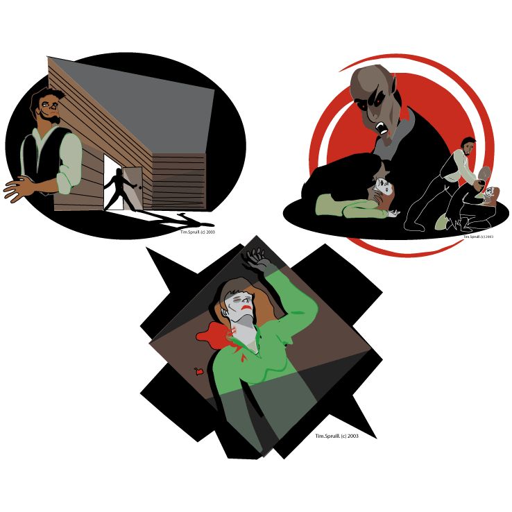 Spot Illustration. Vector art for story telling. T