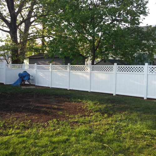 Fence job that was just completed