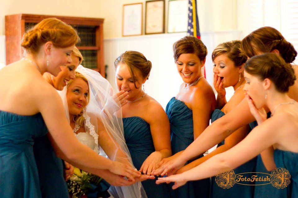 Bride and Bridesmaids