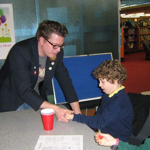 Teaching young magicians!