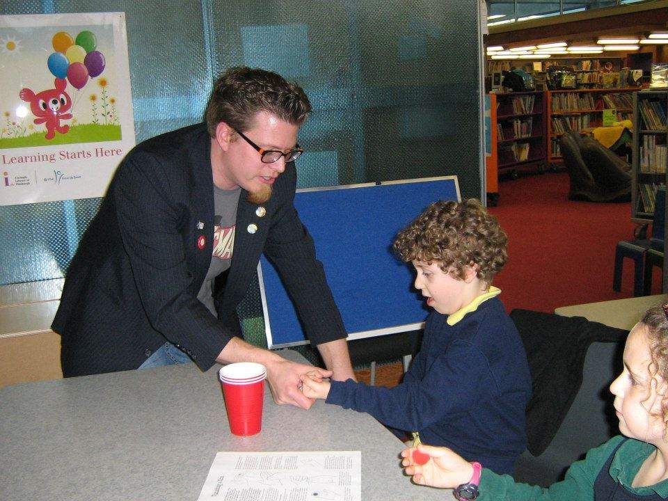 Teaching young magicians!