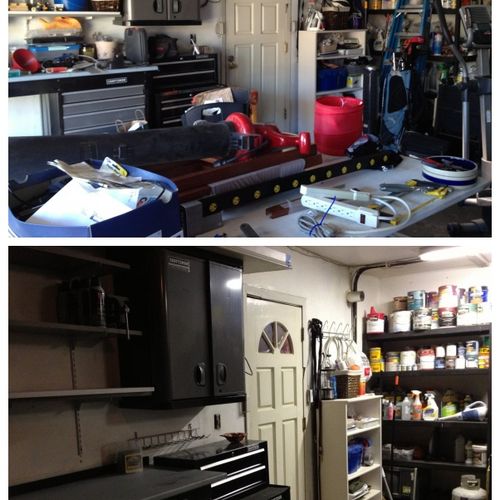 Garage Before and After