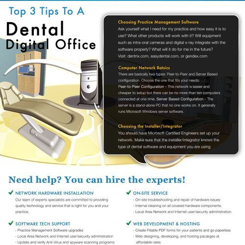 It Dental Services brochure design