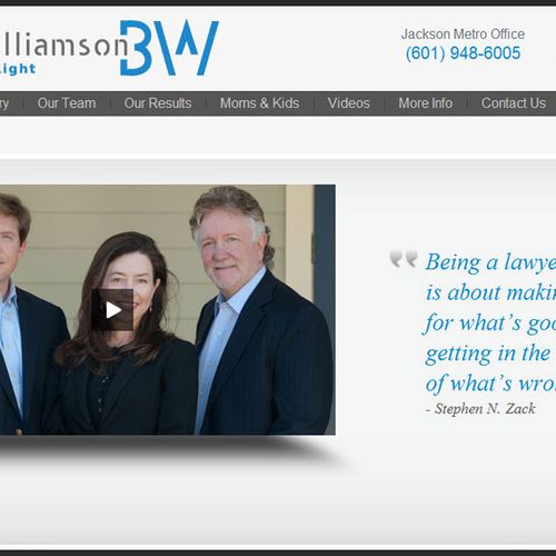 Baria-Williamson Law Firm Website Design

- Web De